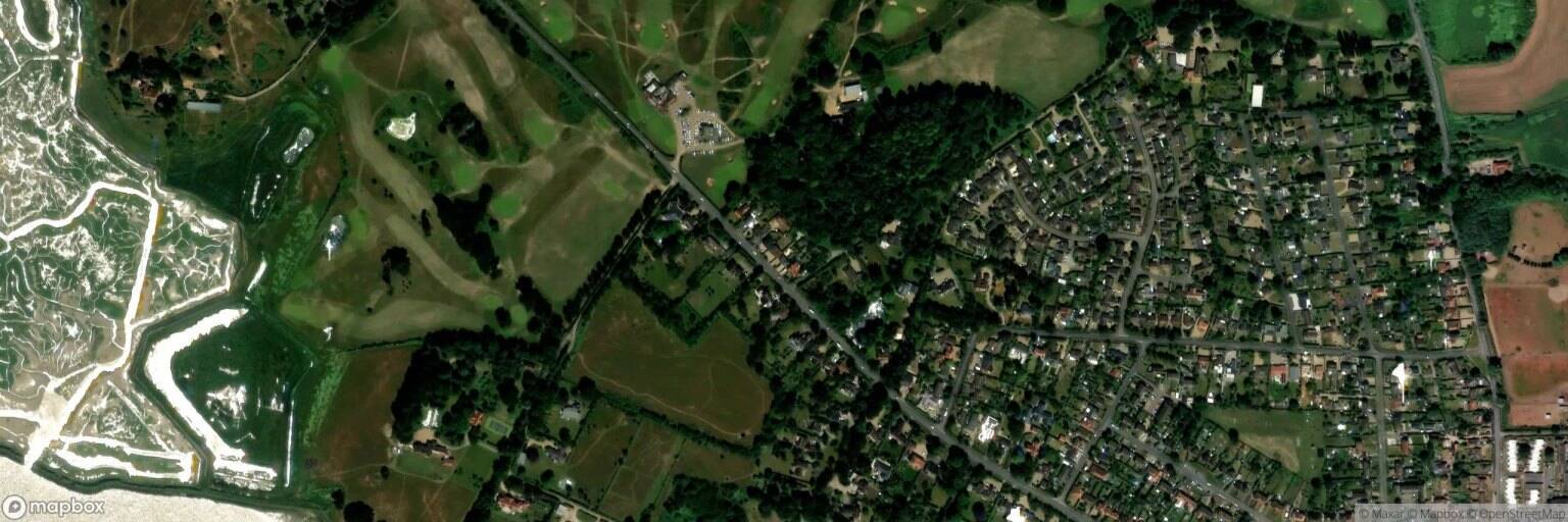 Aerial view of Aldeburgh Golf Club, Aldeburgh