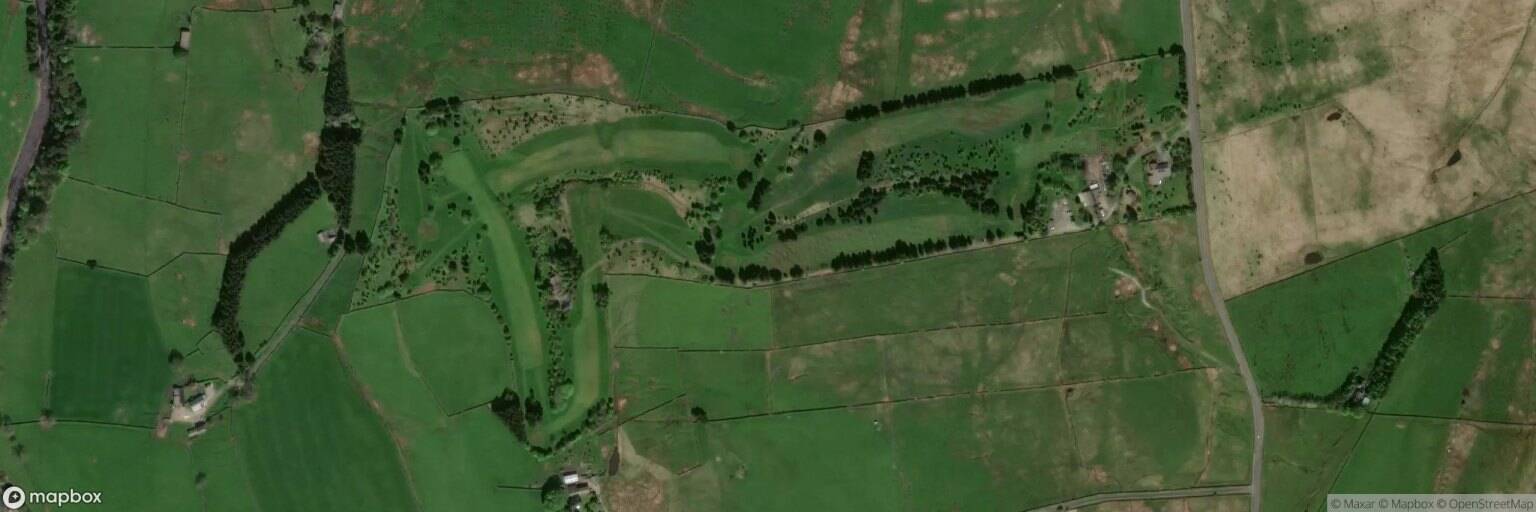 Aerial view of Alston Moor Golf Club, Alston