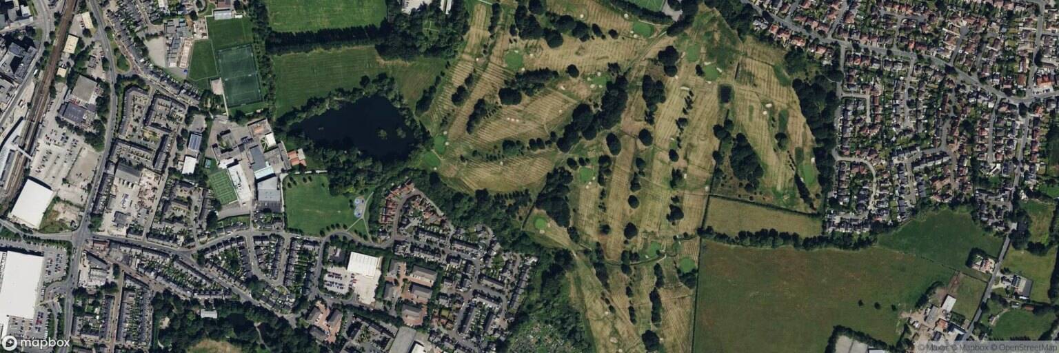 Aerial view of Altrincham Municipal Golf Course, Altrincham