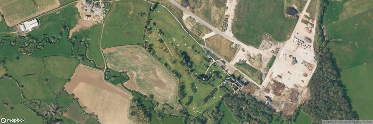 Aerial view of Avro Golf Club, Stockport