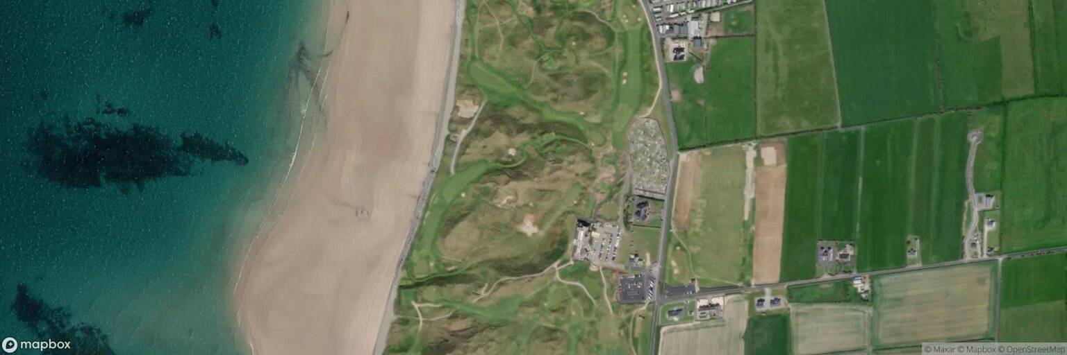 Aerial view of Ballybunion Golf Club, Ballybunion