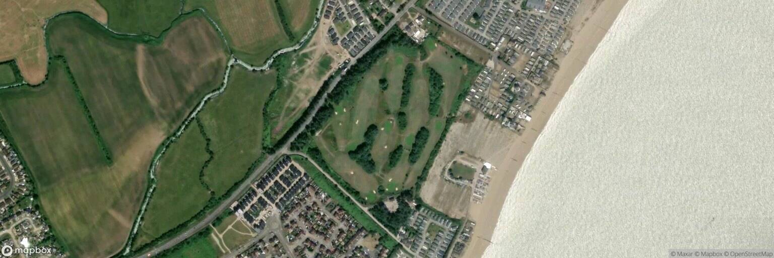 Aerial view of Bay View Golf Course, Pevensey Bay