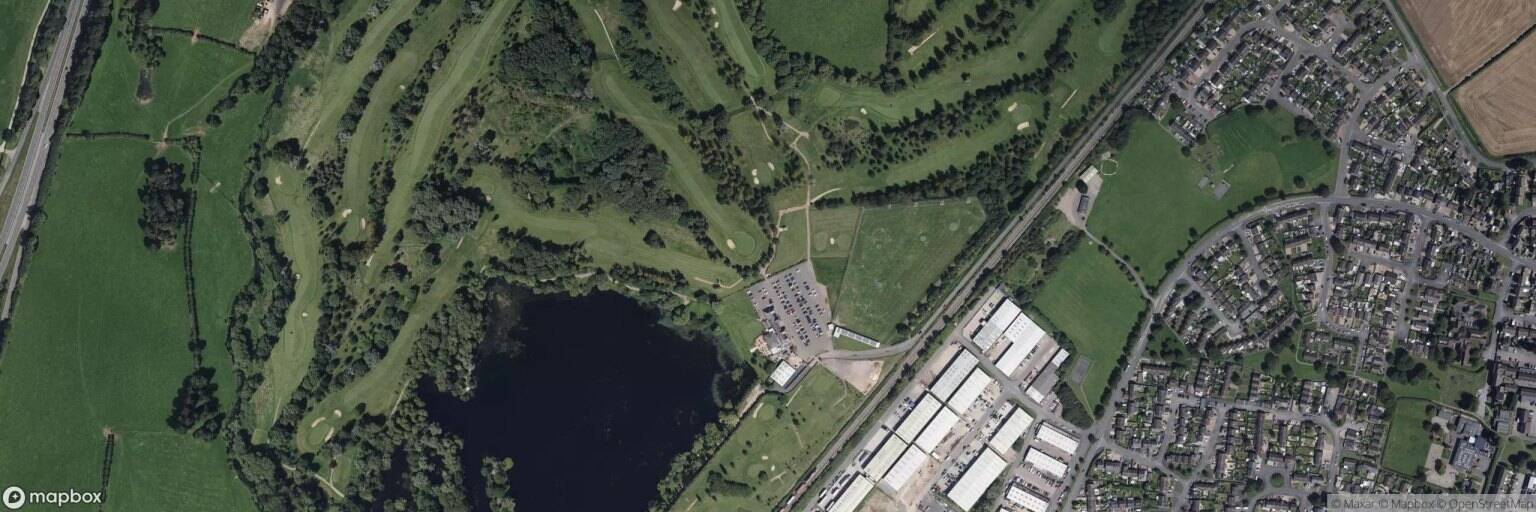 Aerial view of Beedles Lake Golf Course, Leicester