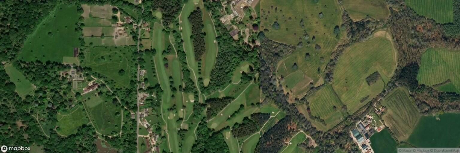 Aerial view of Bramshaw Golf Club, Lyndhurst