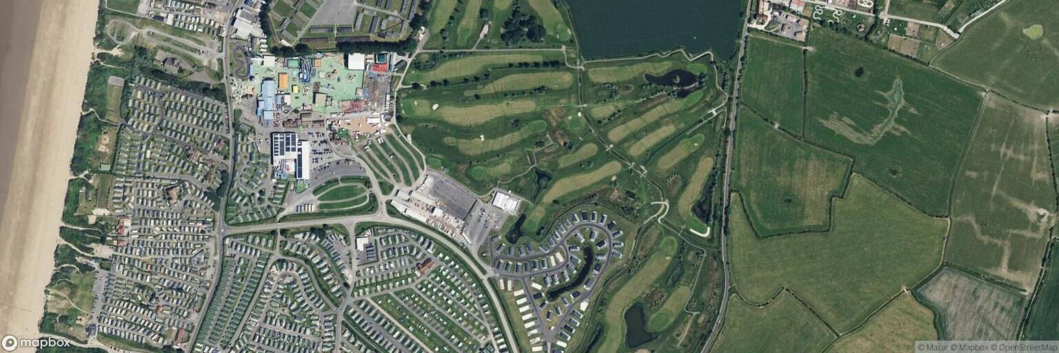 Aerial view of Brean Golf Club, Burnham-on-Sea