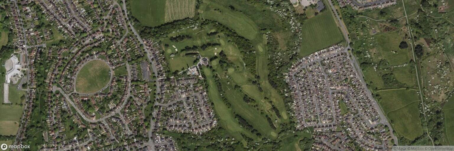 Aerial view of Burslem Golf Course, Stoke-on-Trent