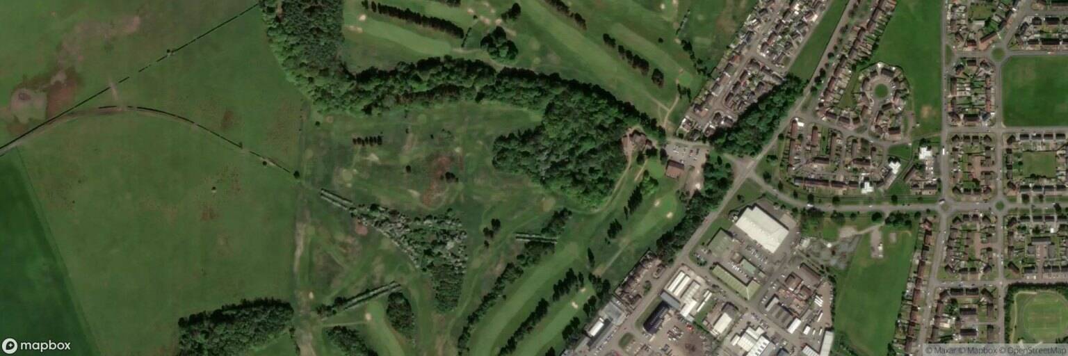 Aerial view of Caprington Golf Club, Kilmarnock