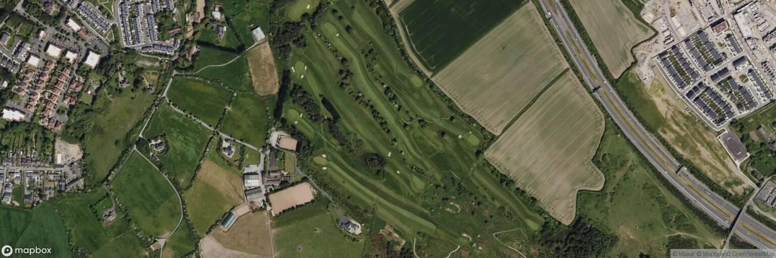 Aerial view of Carrickmines Golf Course, Dublin
