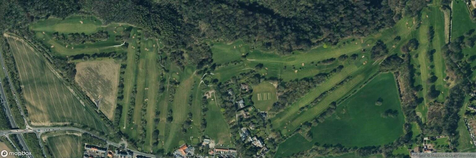 Aerial view of Castle Eden Golf Club, Hartlepool