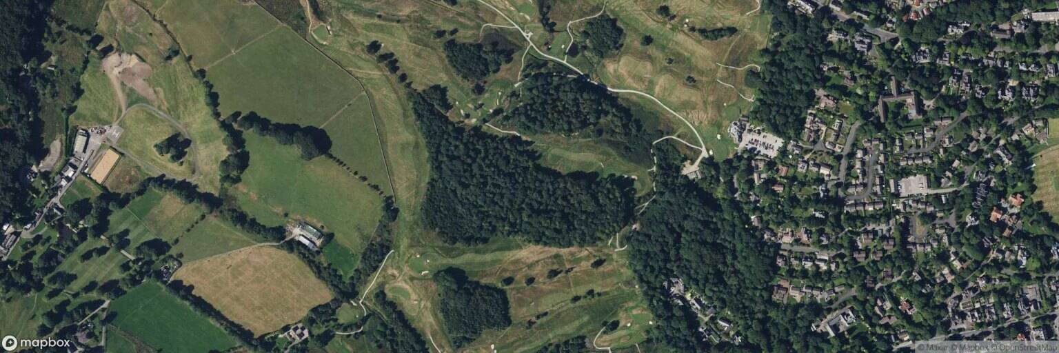 Aerial view of Cavendish Golf Club, Buxton