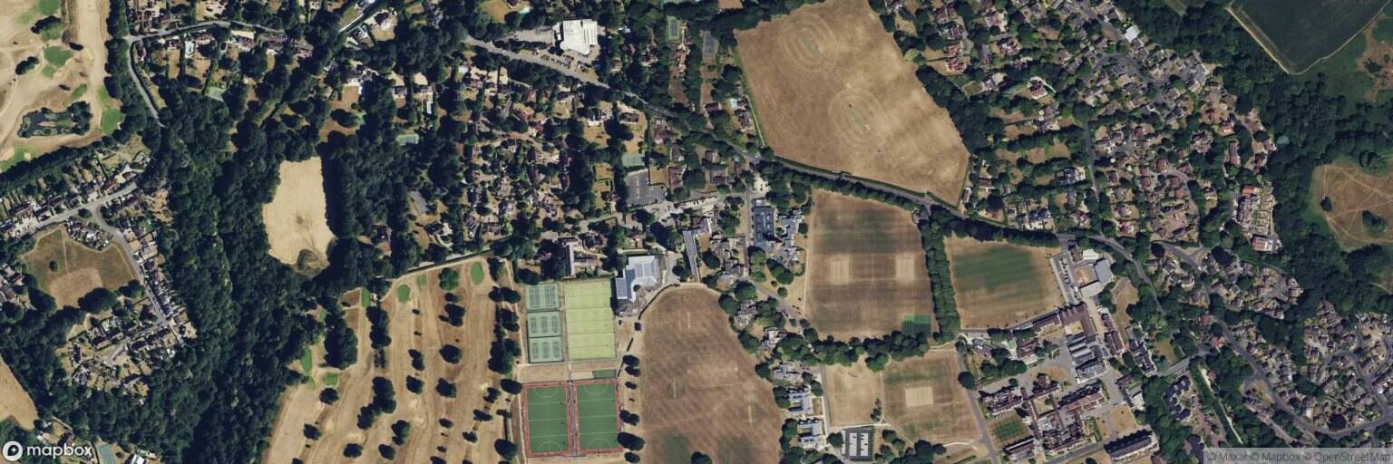Aerial view of Charterhouse Golf Club, Godalming