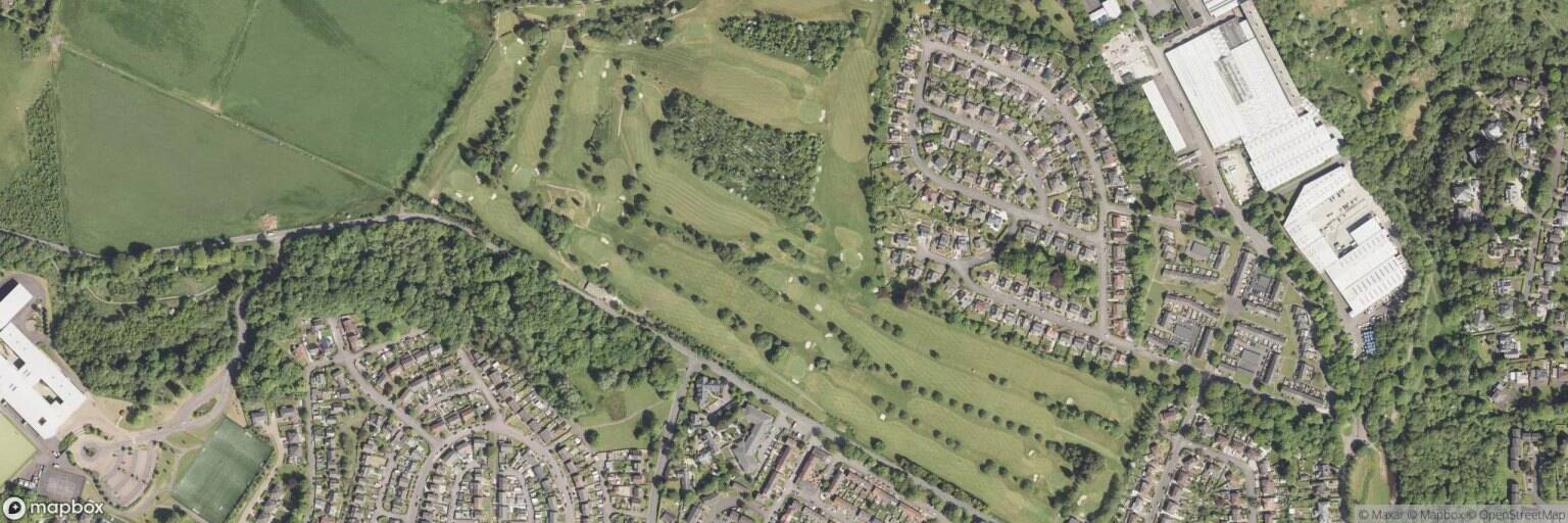 Aerial view of Clober Golf Club, Glasgow