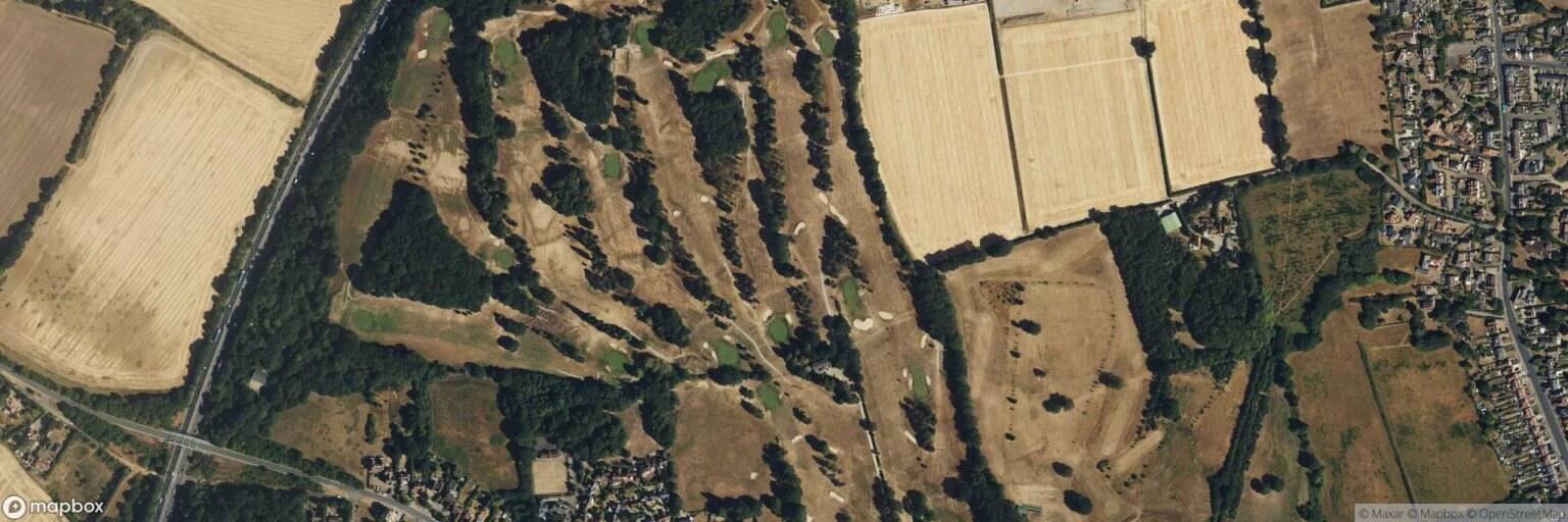 Aerial view of Colchester Golf Club, Colchester