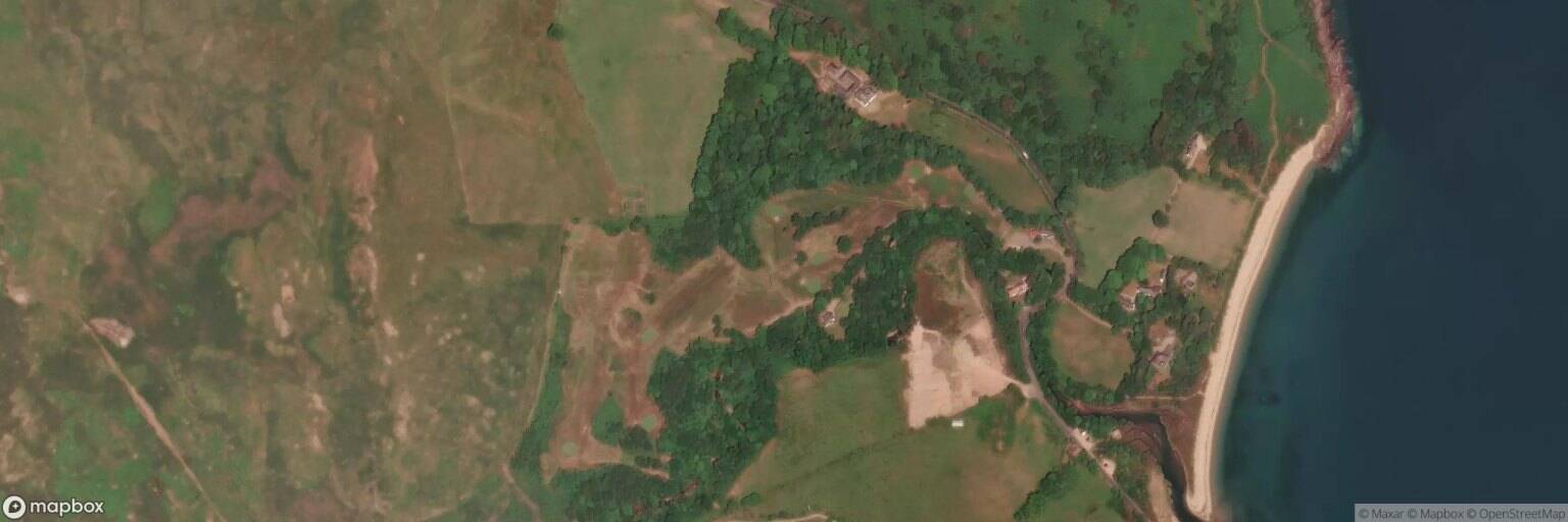 Aerial view of Corrie Golf Club, Corrie