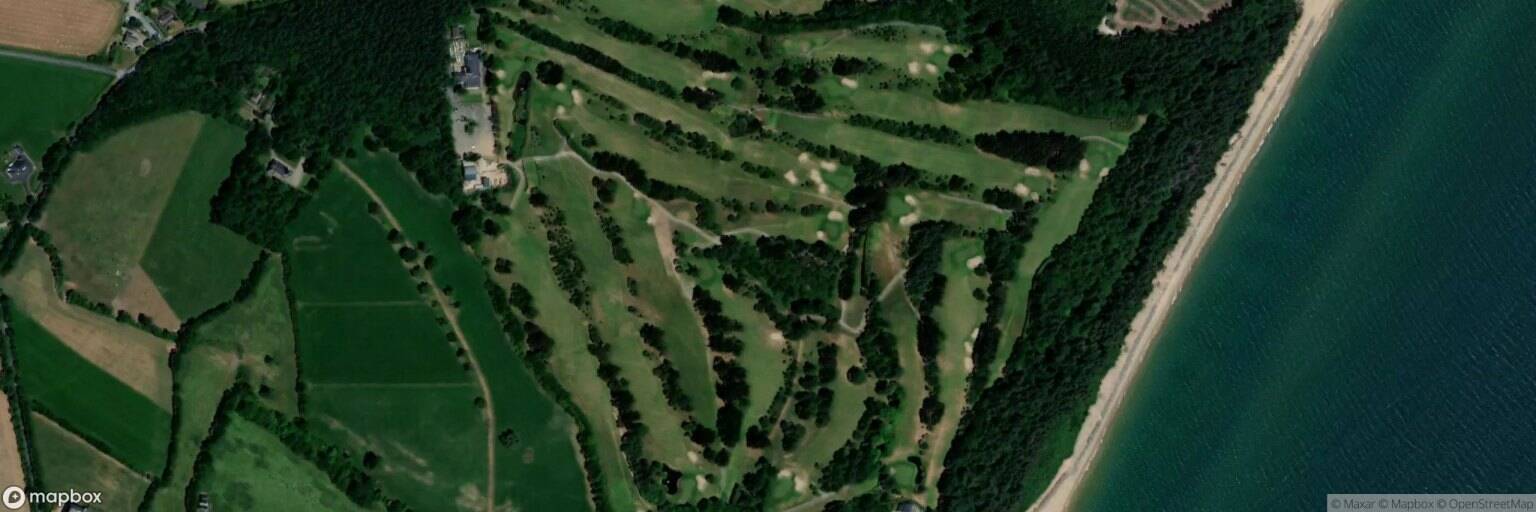 Aerial view of Courtown Golf Club, Gorey