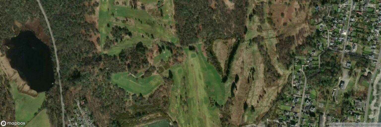 Aerial view of Cowal Golf Club, Dunoon