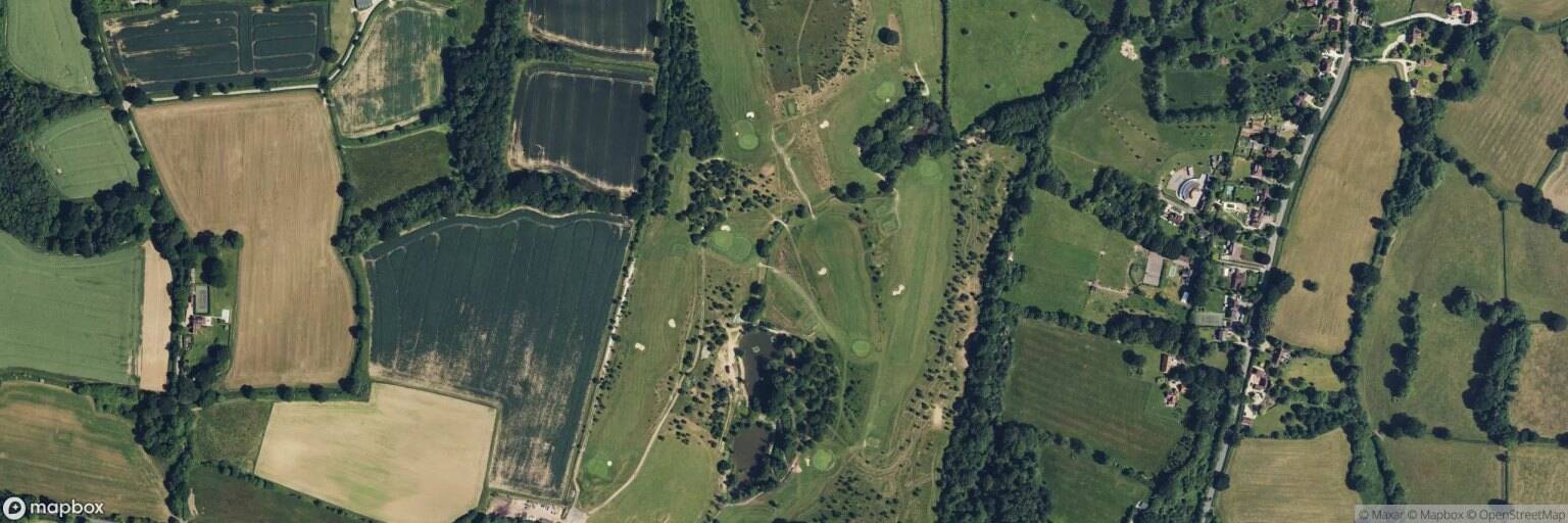 Aerial view of Cuckfield Golf Course, Haywards Heath