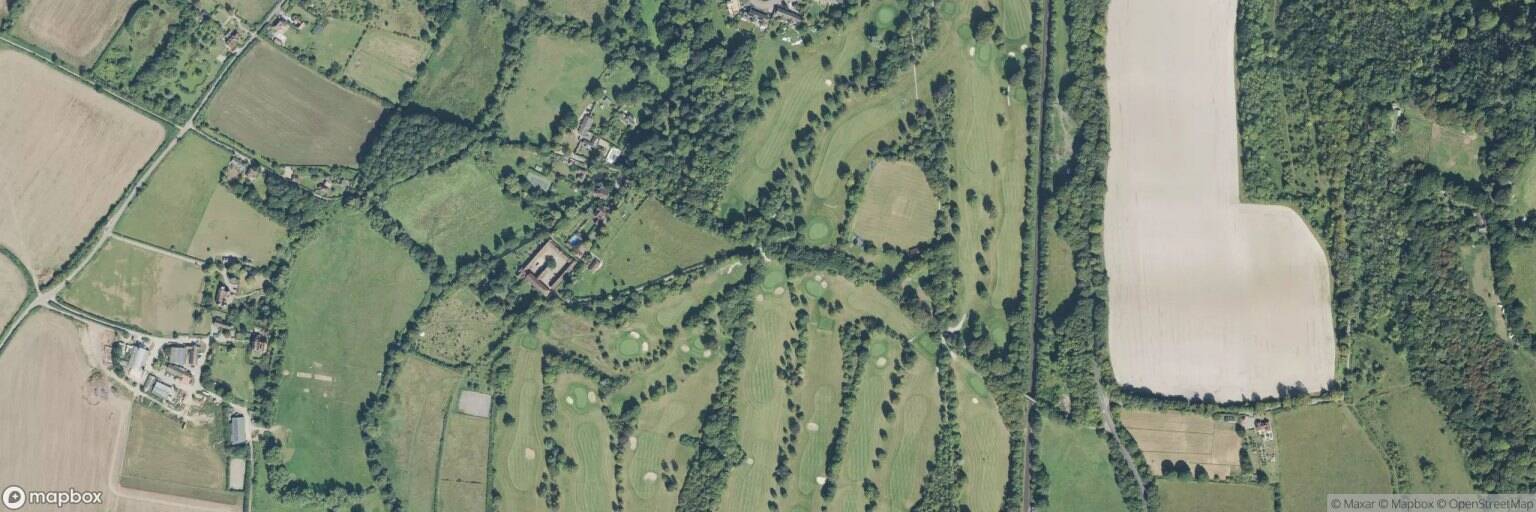 Aerial view of Darenth Valley Golf Course, Sevenoaks