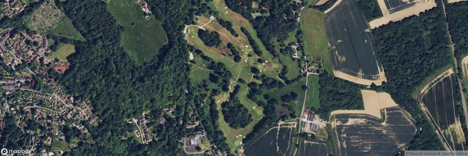 Aerial view of Dorking Golf Club, Dorking