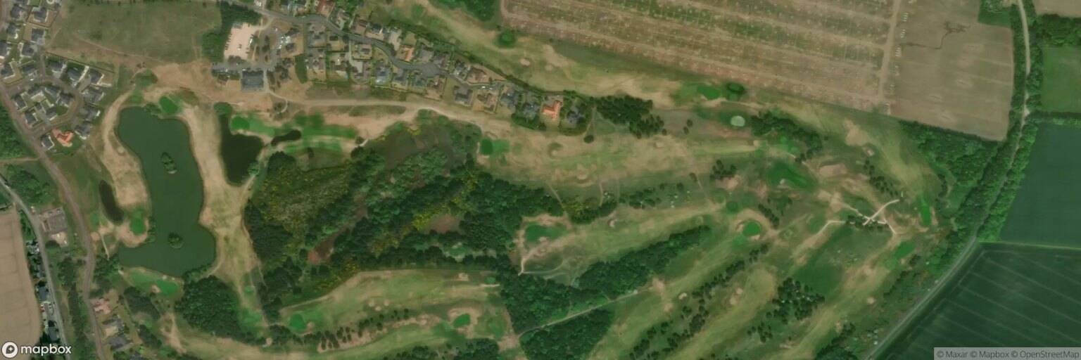 Aerial view of Drumoig Golf Course, St Andrews