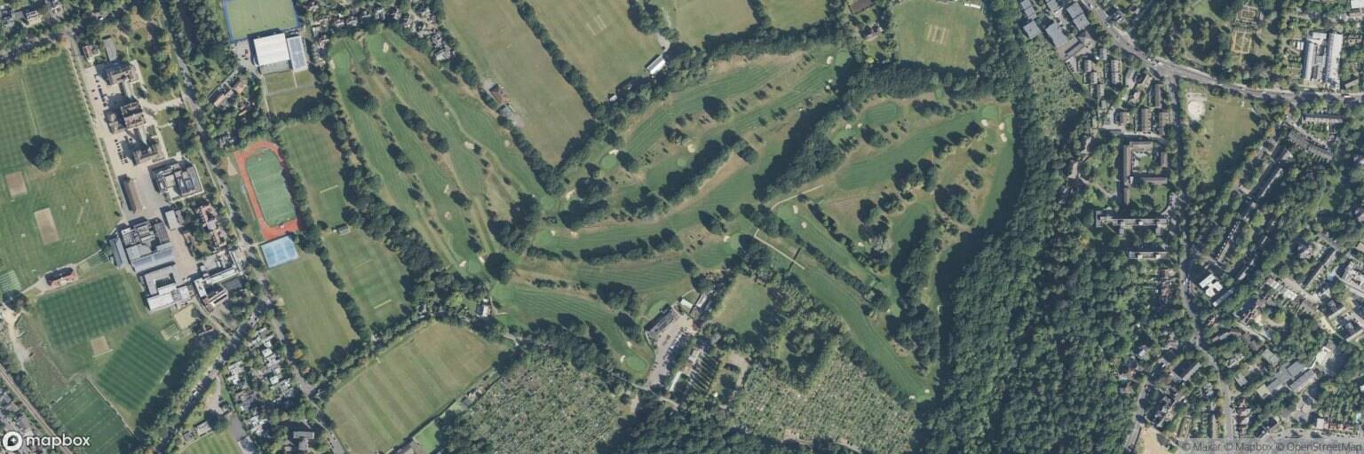 Aerial view of Dulwich & Sydenham Hill Golf Club, London