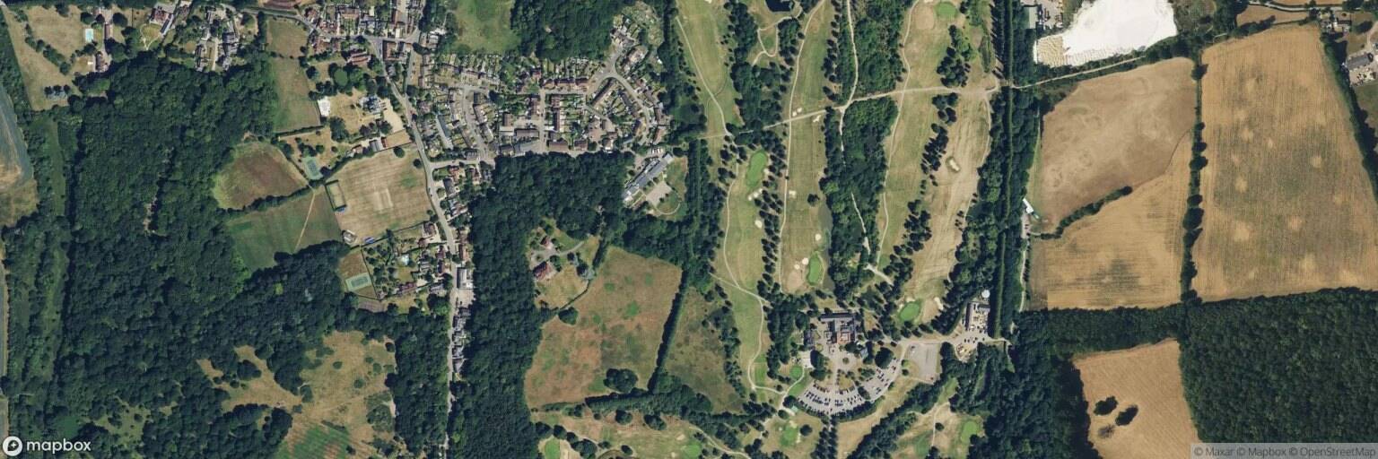 Aerial view of Essendon Country Club, Hatfield