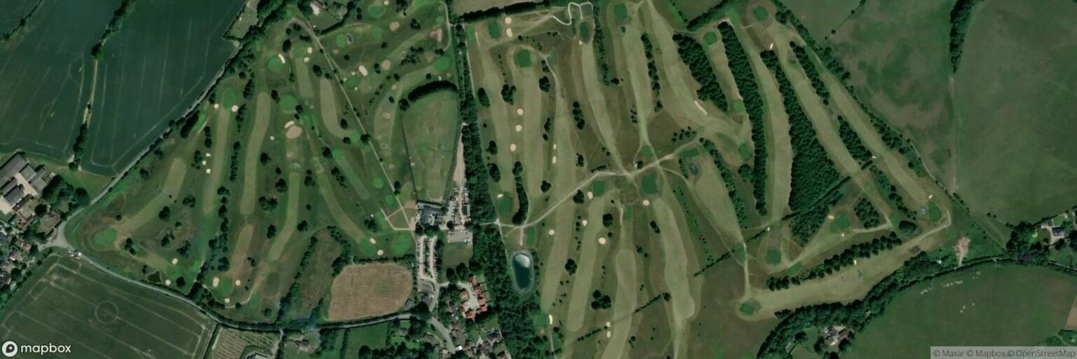 Aerial view of Etchinghill Golf Club, Folkestone