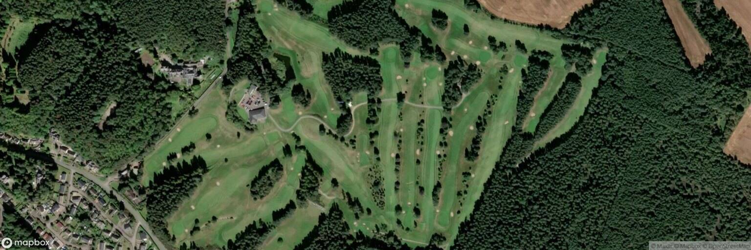 Aerial view of Forres Golf Club, Forres