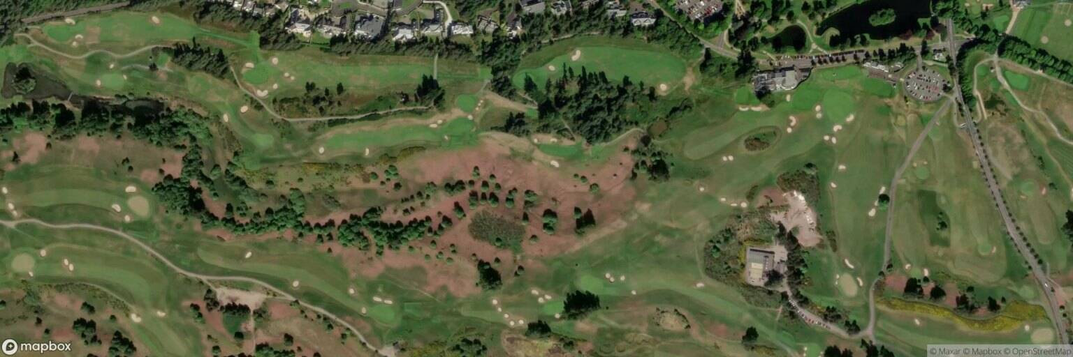 Aerial view of Gleneagles Golf Resort, Auchterarder