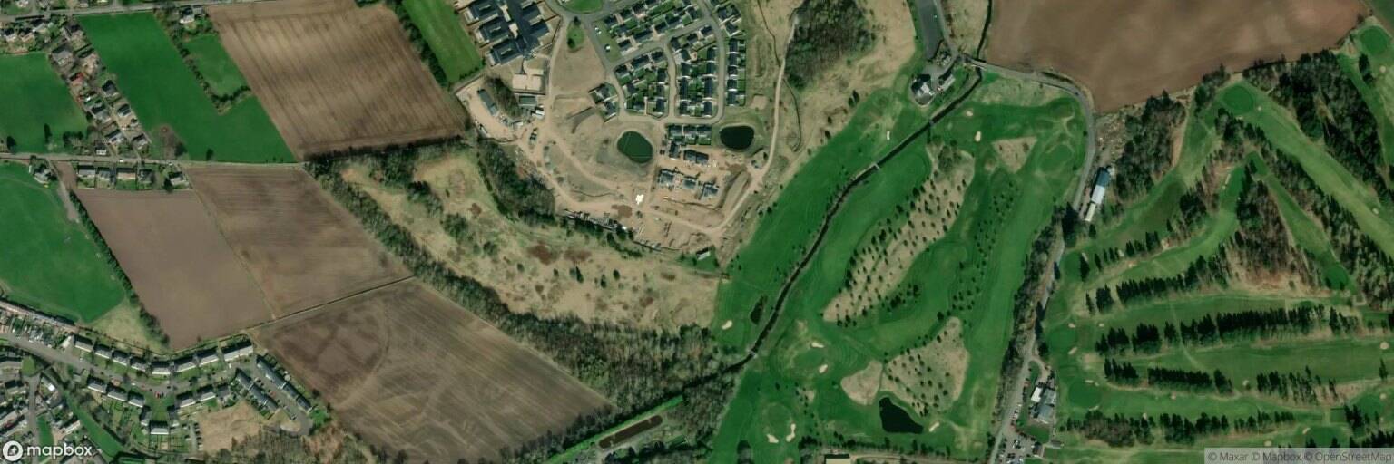 Aerial view of Glenisla Golf Course, Alyth