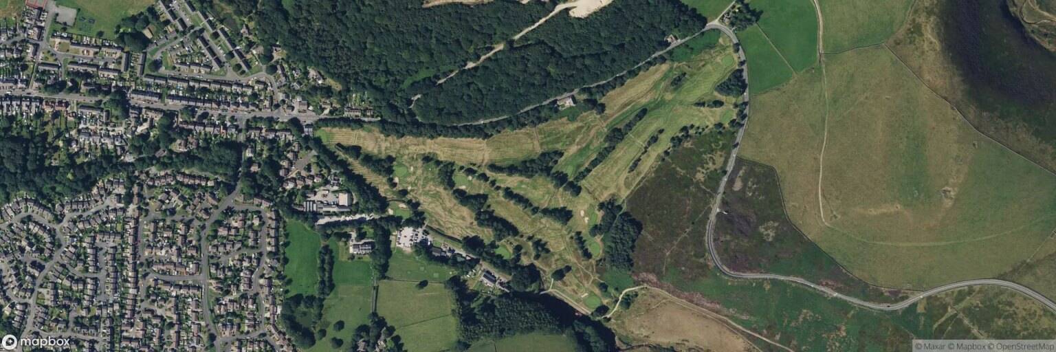 Aerial view of Glossop & District Golf Club, Glossop