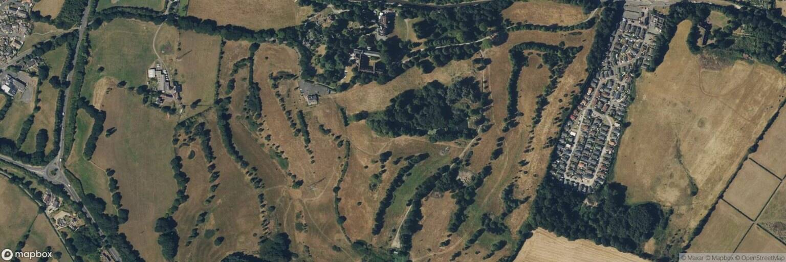 Aerial view of Hawkesyard Estate Golf Club, Armitage