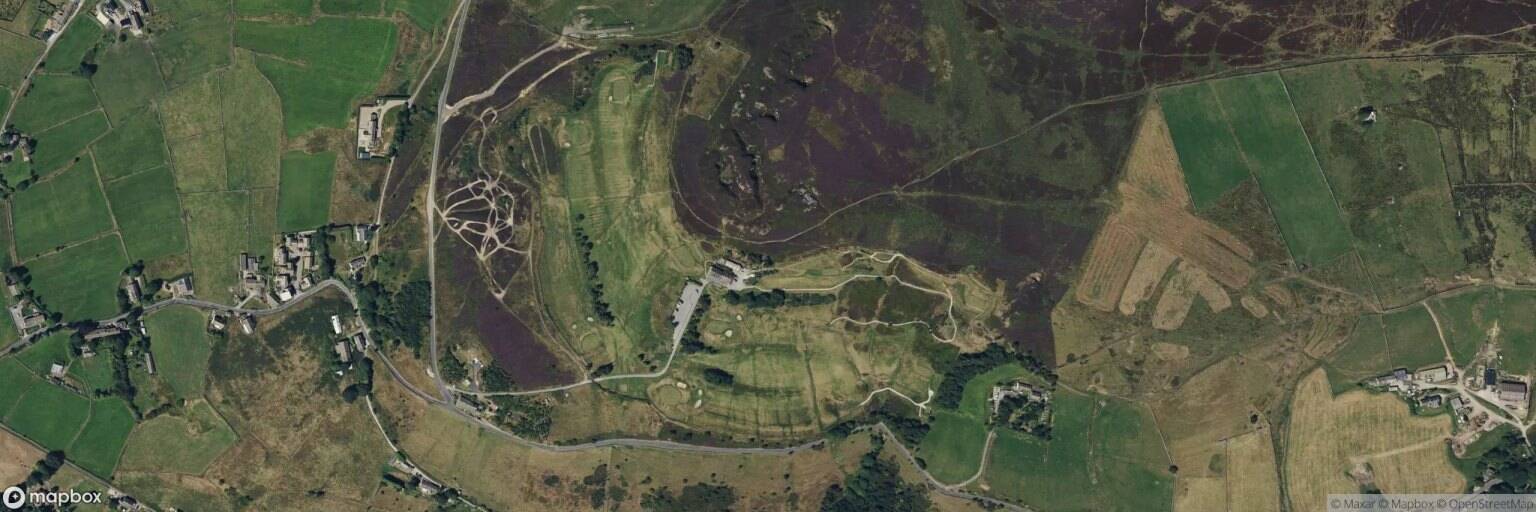 Aerial view of Hebden Bridge Golf Club, Hebden Bridge