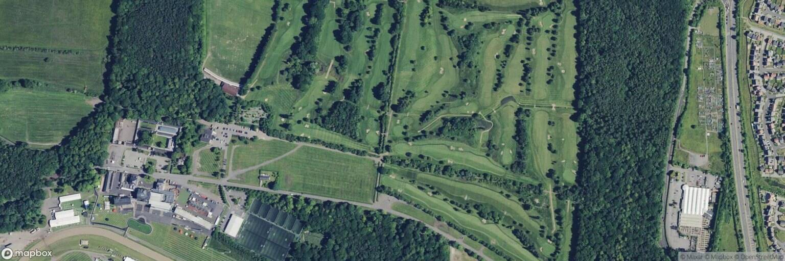 Aerial view of High Gosforth Park Golf Club, Newcastle upon Tyne