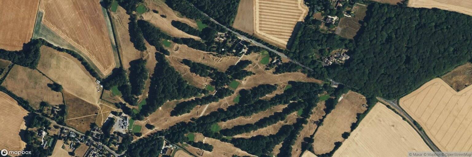 Aerial view of Huntercombe Golf Club, Henley-on-Thames