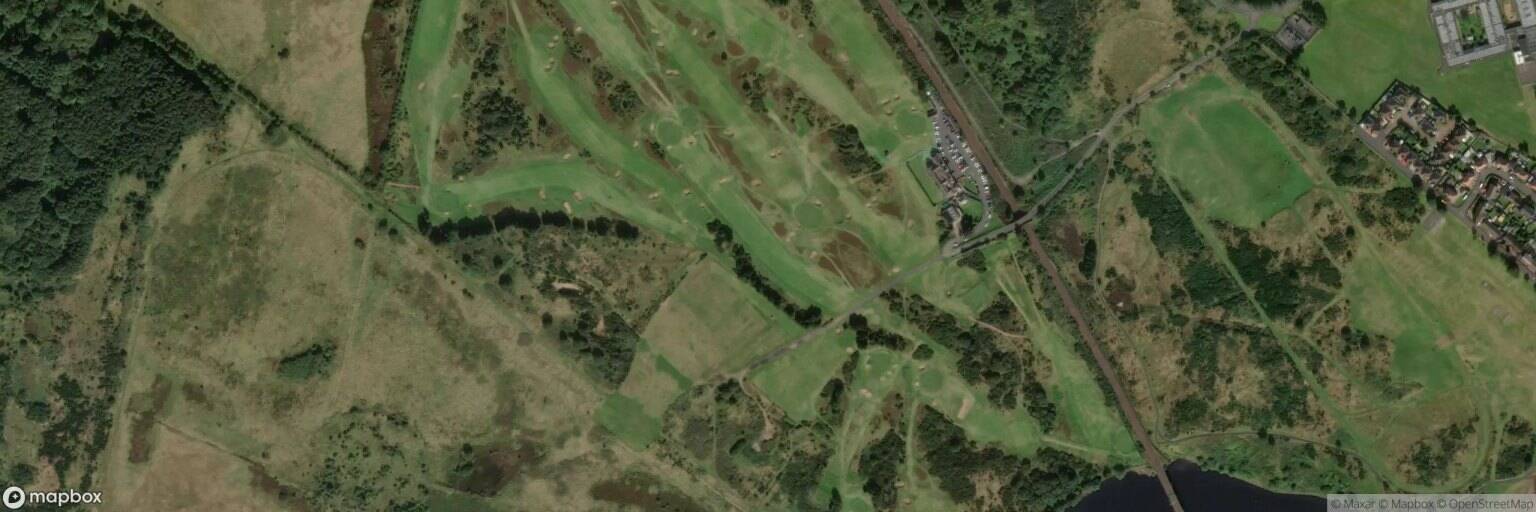 Aerial view of Irvine Golf Club, Irvine
