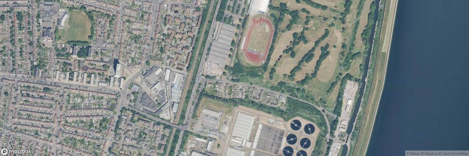Aerial view of Leaside Golf Club, London