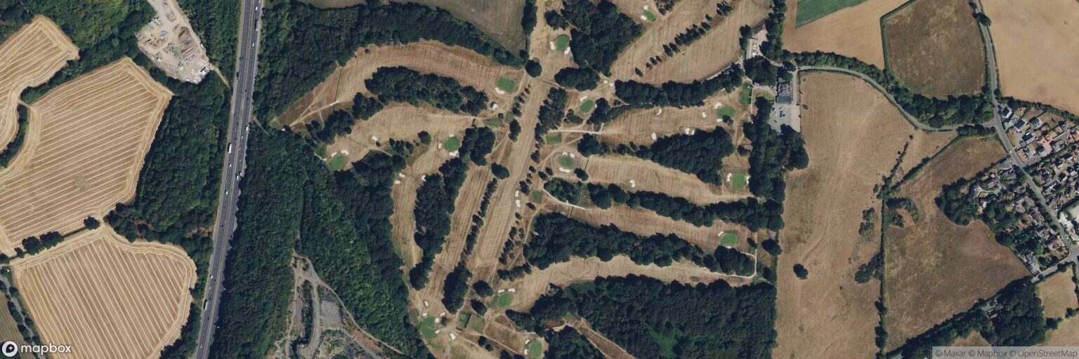 Aerial view of Longcliffe Golf Club, Loughborough