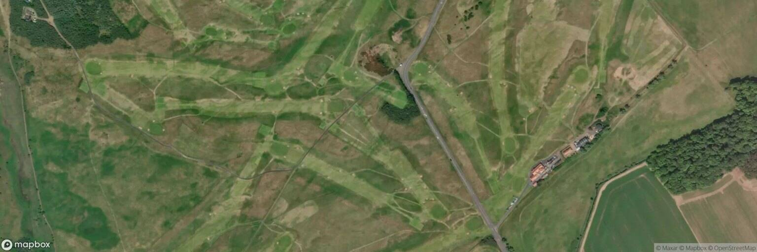 Aerial view of Luffness New Golf Club, Aberlady