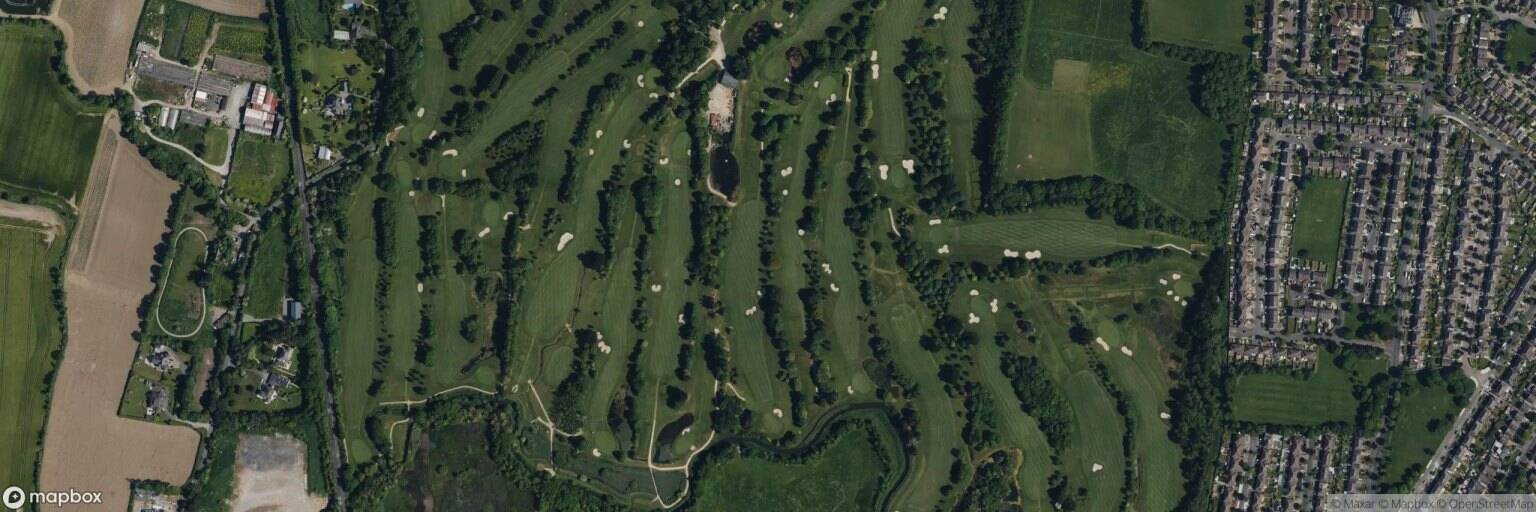 Aerial view of Malahide Golf Club, Malahide