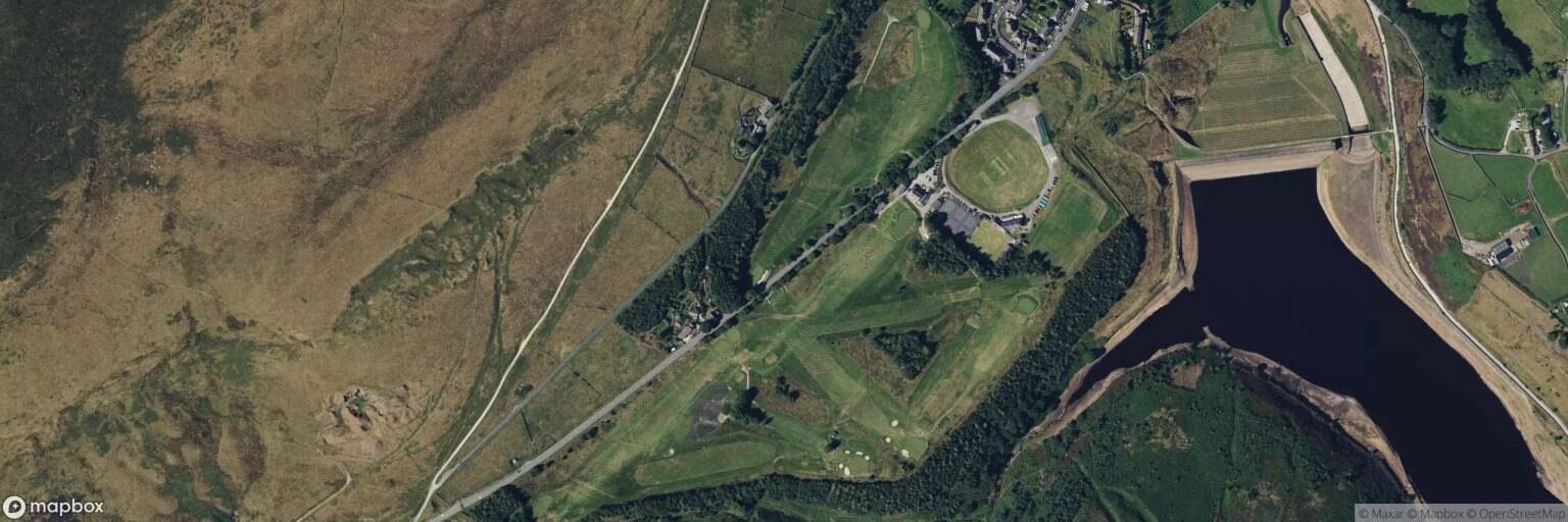 Aerial view of Marsden Golf Club, Huddersfield