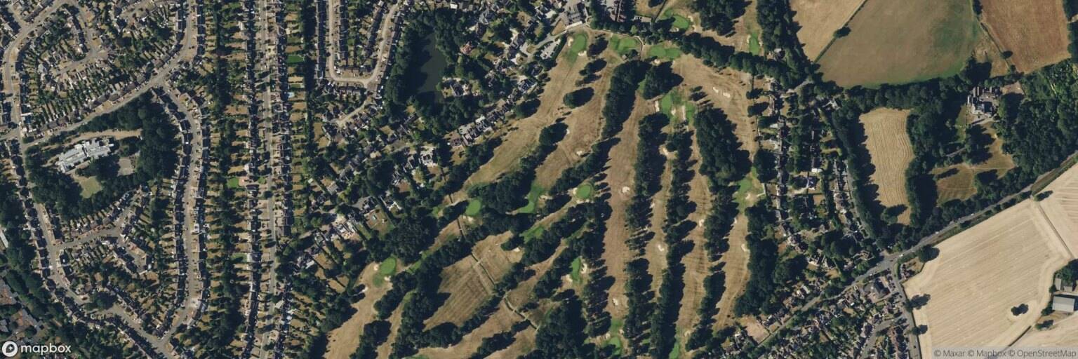 Aerial view of Moor Hall Golf Course, Sutton Coldfield