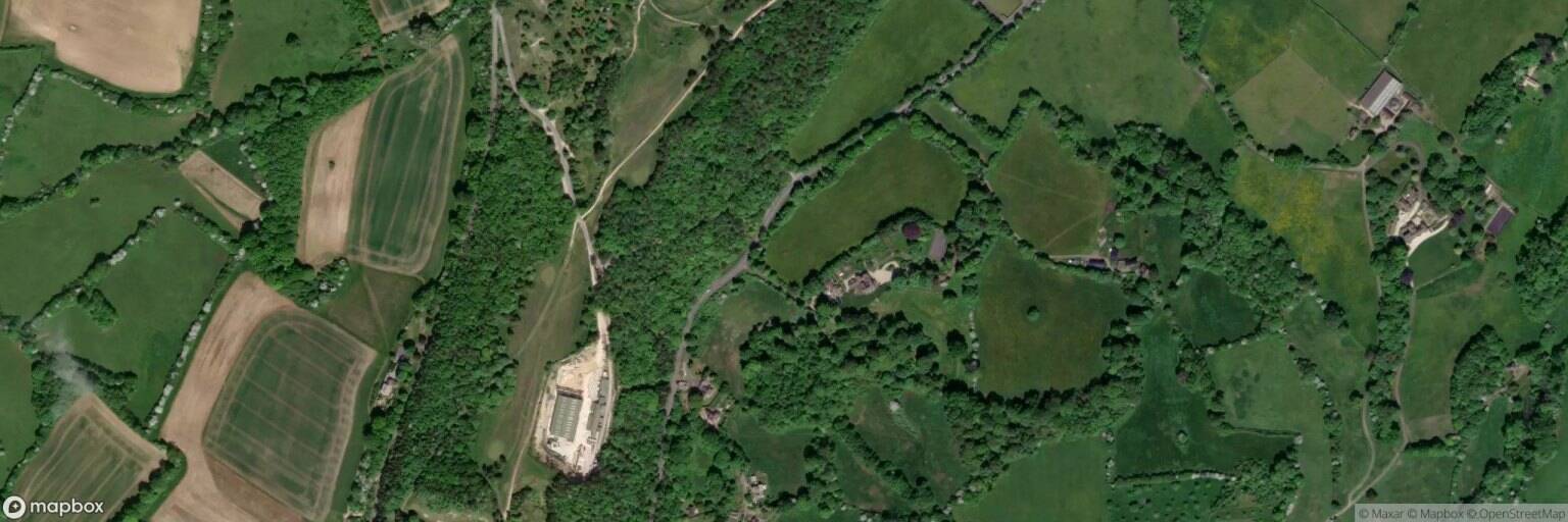 Aerial view of Painswick Golf Course, Stroud
