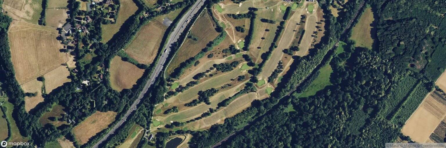 Aerial view of Petersfield Golf Club, Steep