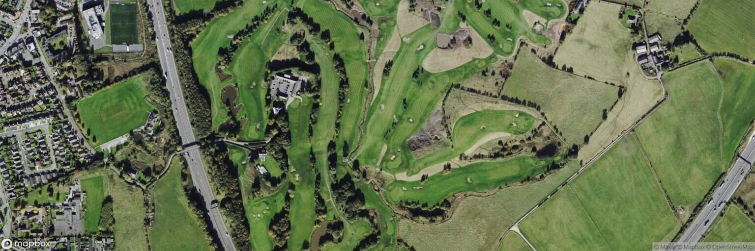 Aerial view of Pike Fold Golf Club, Bury