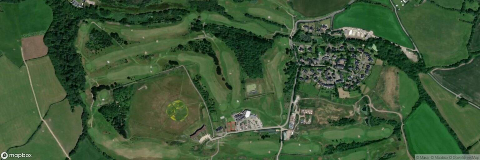 Aerial view of Point at Polzeath Golf Course, Wadebridge