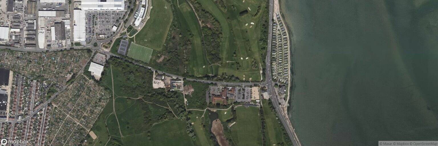 Aerial view of Portsmouth Golf Centre, Portsmouth