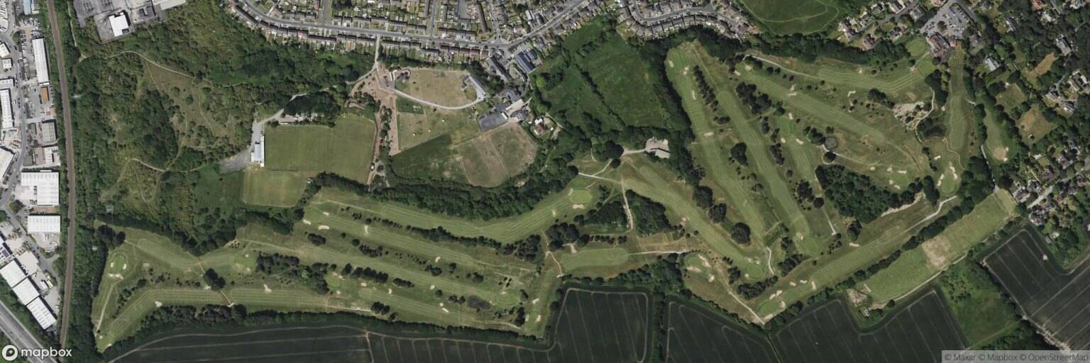 Aerial view of Prenton Golf Course, Birkenhead