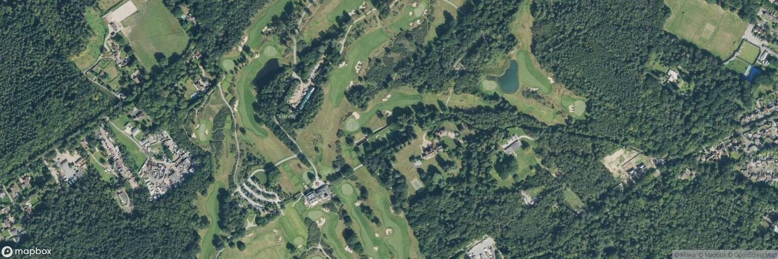 Aerial view of Queenwood Golf Club, Chertsey