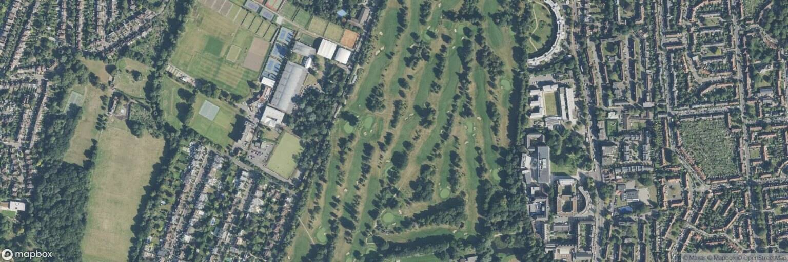 Aerial view of Roehampton Club, London